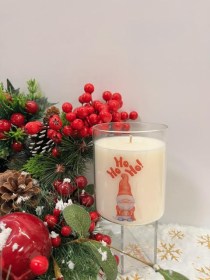 Χριστουγεννιάτικο διάφανο ποτήρι2